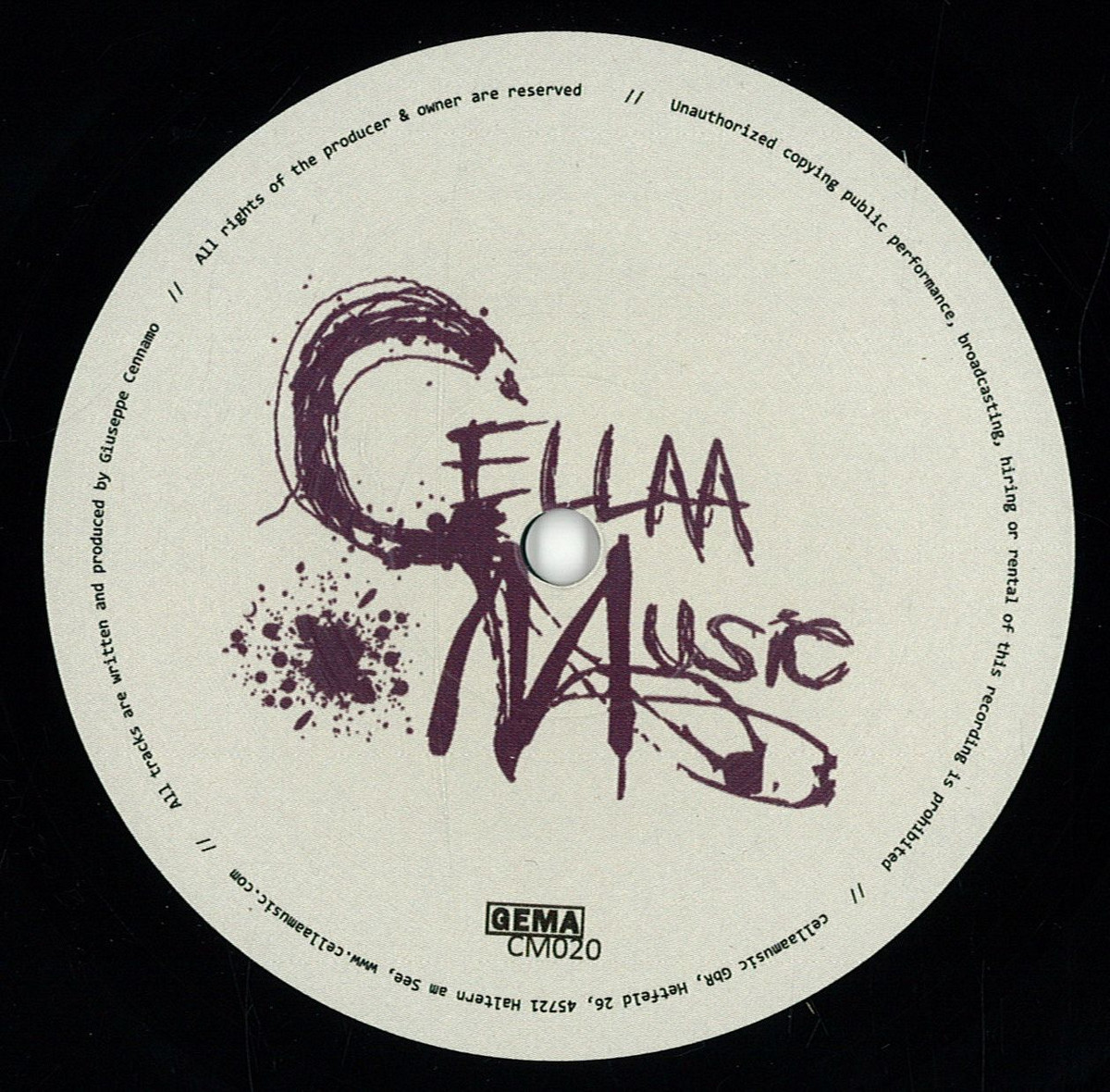 Giuseppe Cennamo — Everyday Ep vinyl cover