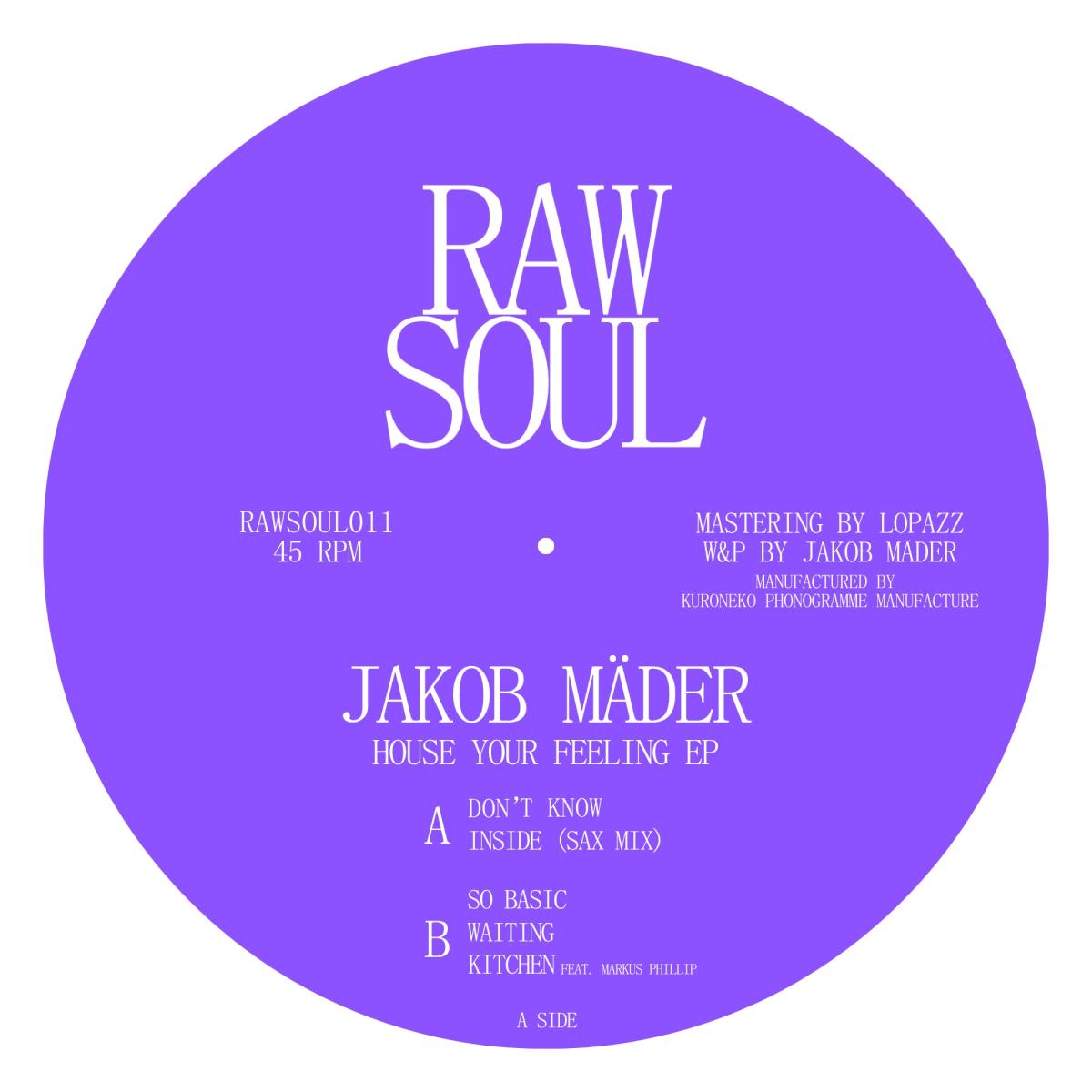 Jakob Mäder — House Your Feeling EP vinyl cover