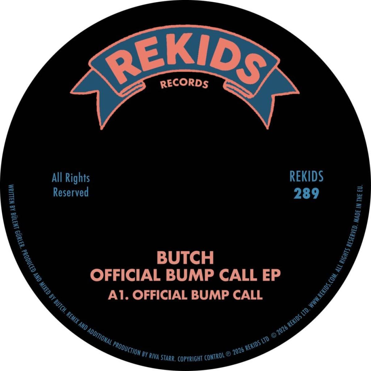 Butch — Official Bump Call EP vinyl cover