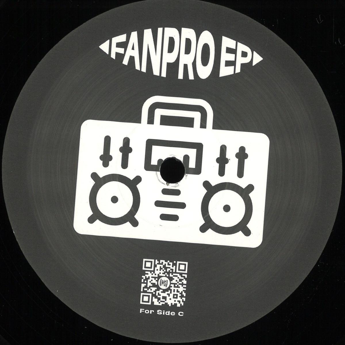 Myles Sergé, Toxido Mask, Ackermann, Myk Derill — FANPRO EP LP vinyl cover