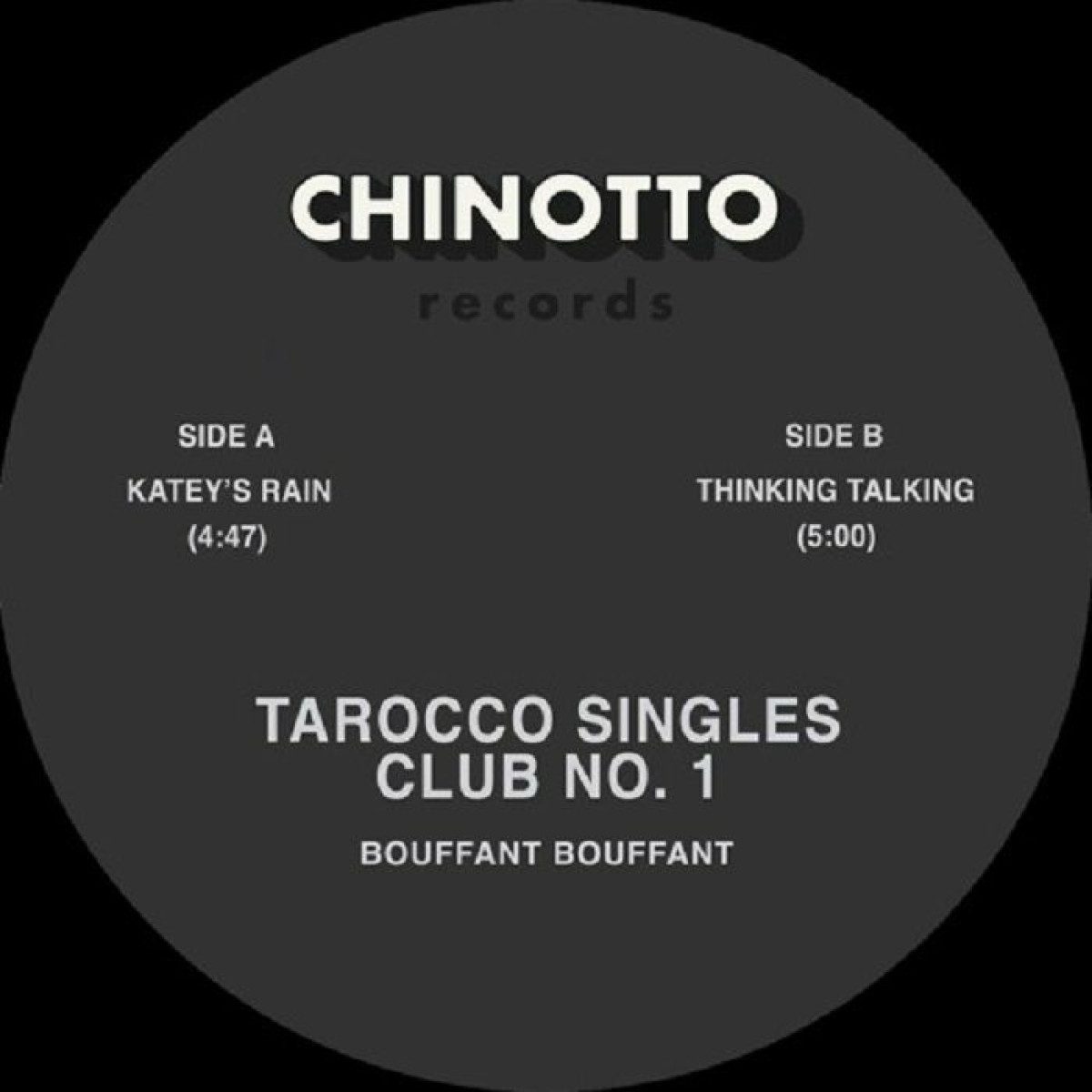 Bouffant Bouffant — Tarocco Singles Club #1 vinyl cover