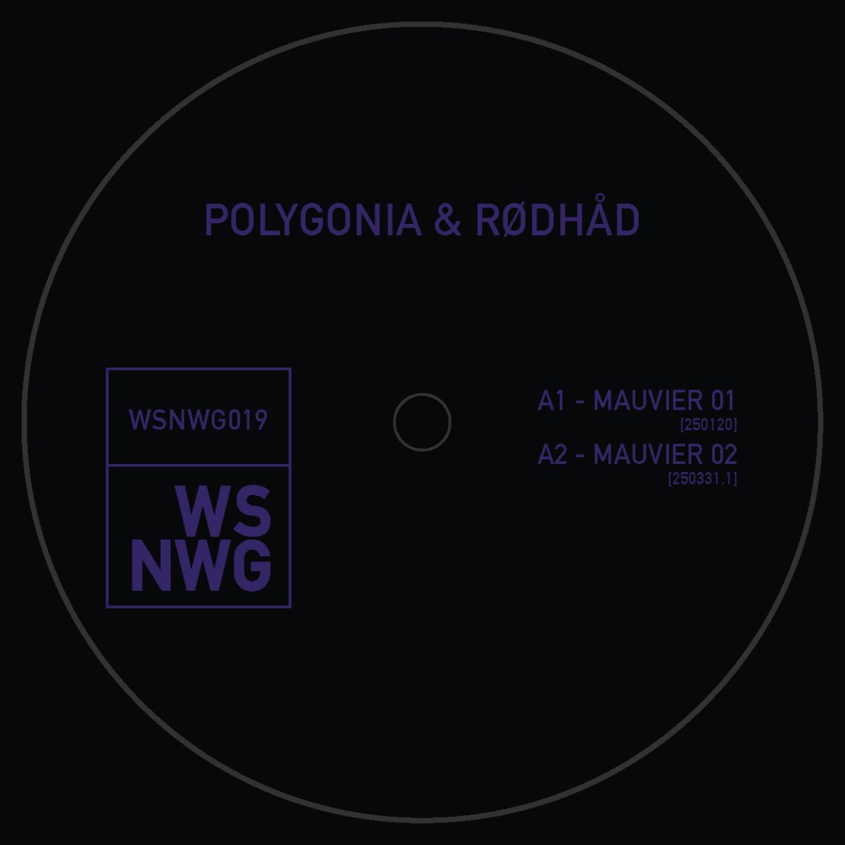 Polygonia, Rødhåd — MAUVIER vinyl cover