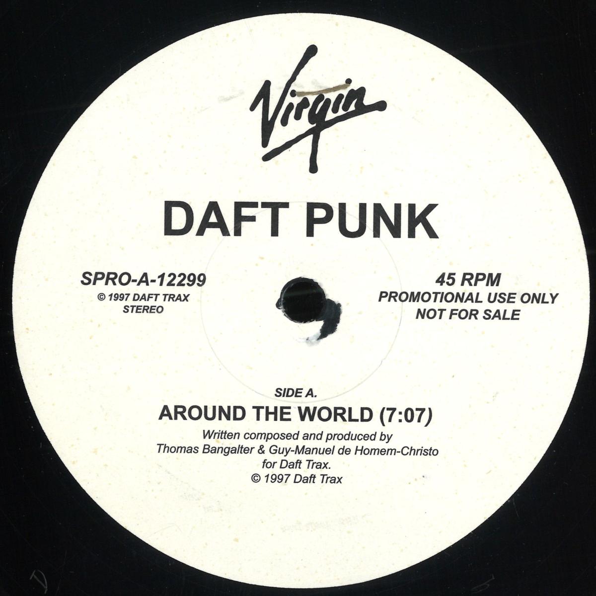 Daft Punk — Around The world (Original + M.A.W. Remix) vinyl cover