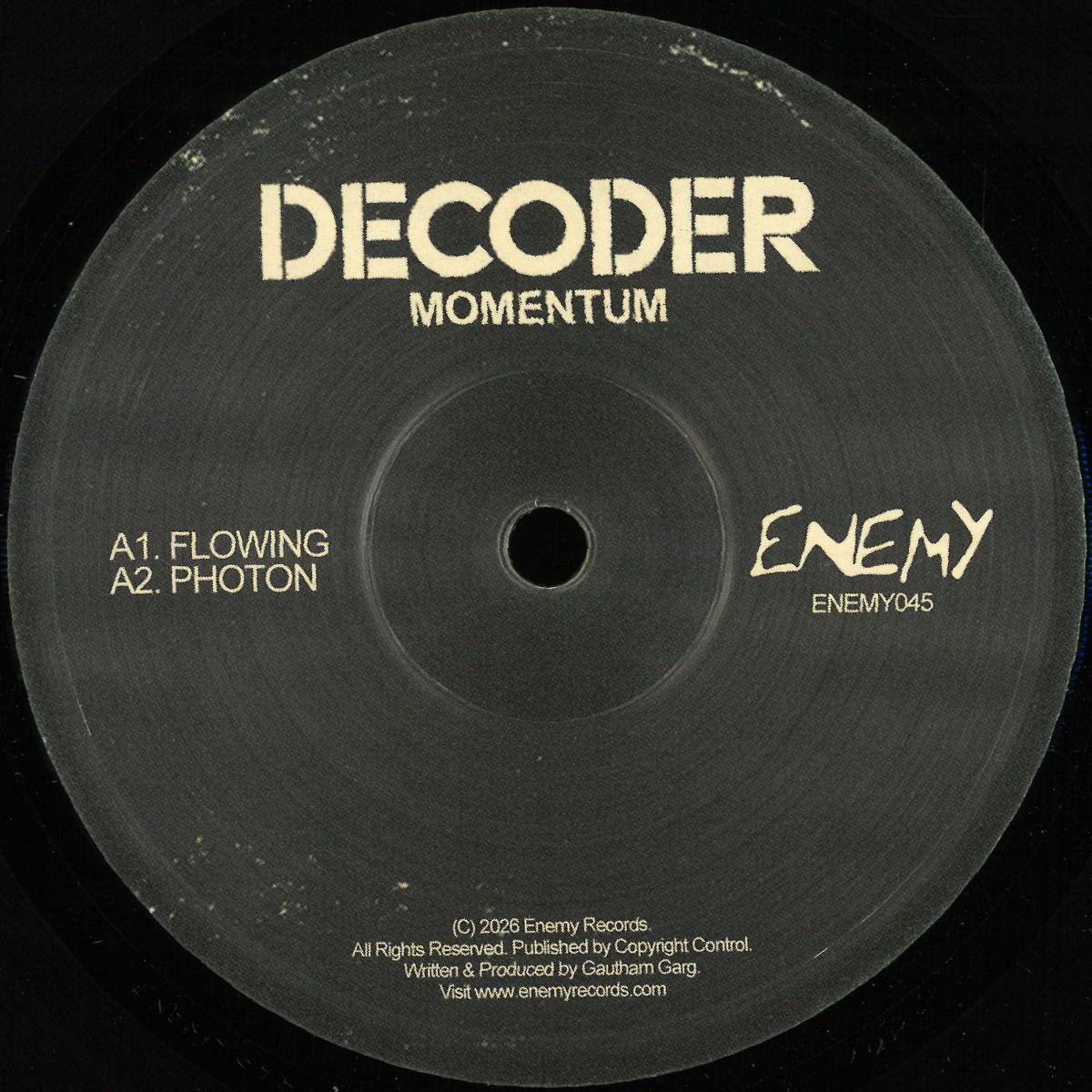 Decoder — MOMENTUM vinyl cover