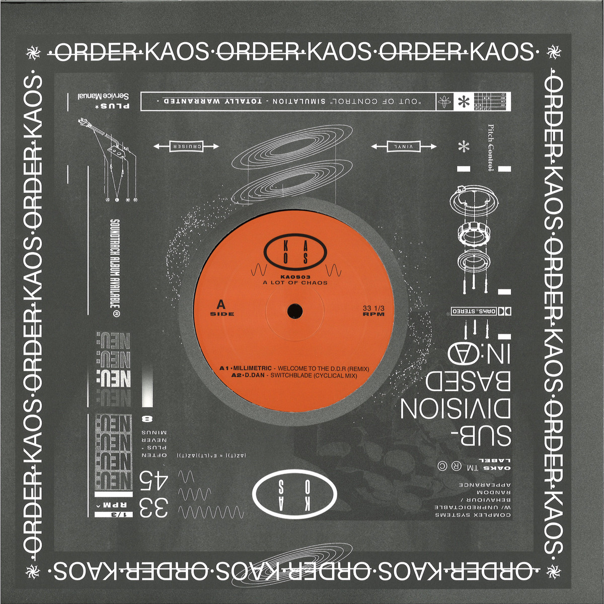 Millimetric, D.dan, Schacke, Hadone — A Lot Of Chaos vinyl cover