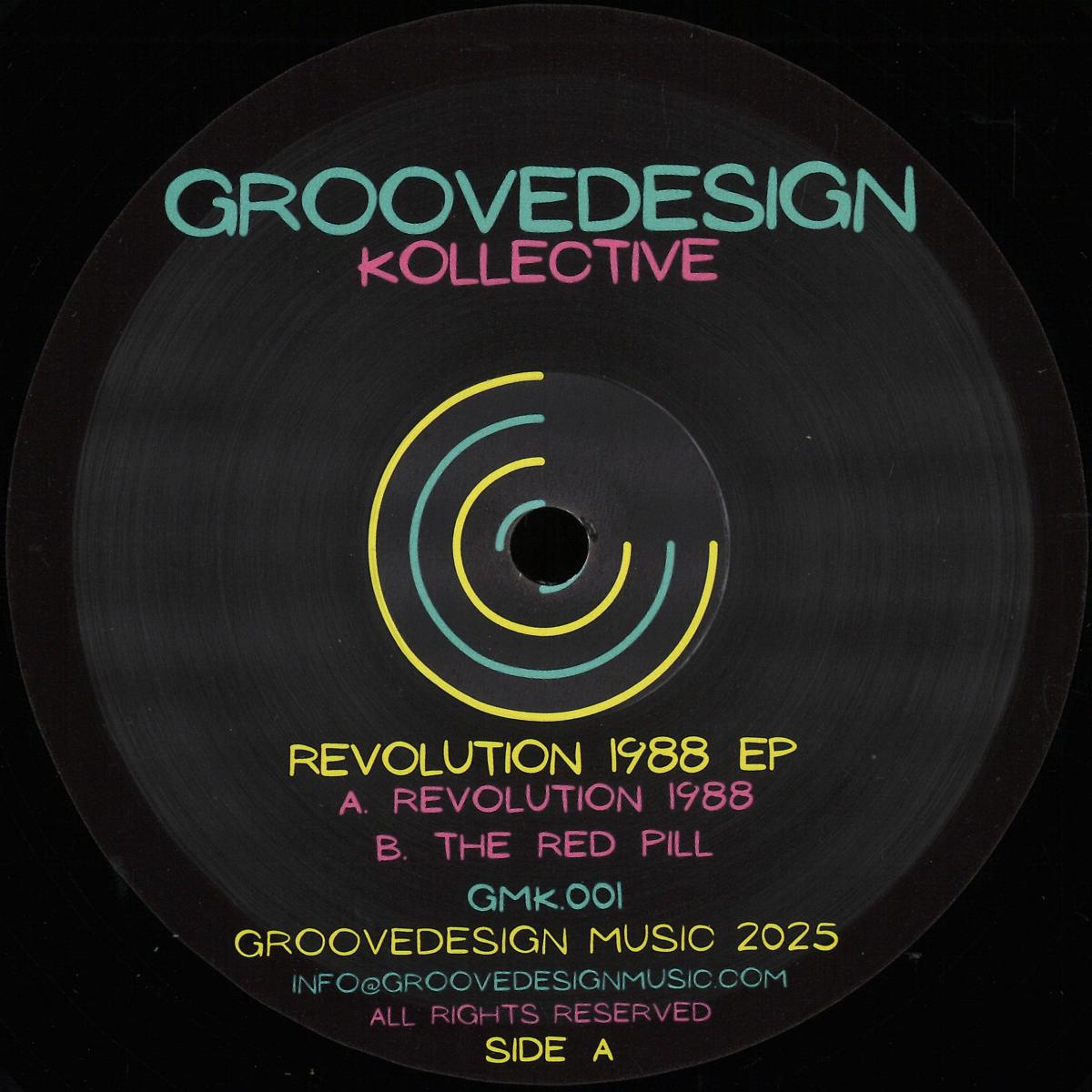 Groovedesign Kollective — Revolution 1988 EP vinyl cover