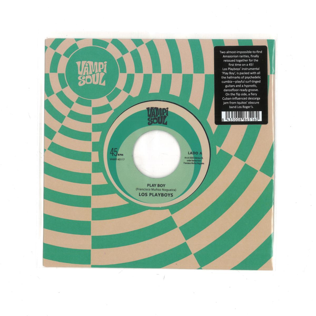Los Playboys, Los Roger's — Play Boy/Descarga Rogers 7" vinyl cover