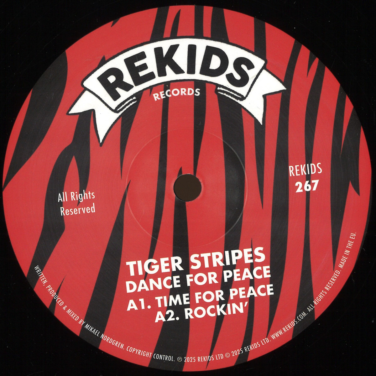 Tiger Stripes — Dance For Peace vinyl cover