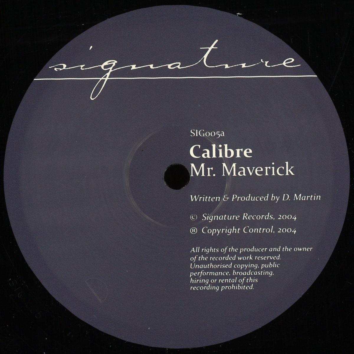 Calibre — Mr. Maverick / Highlander vinyl cover