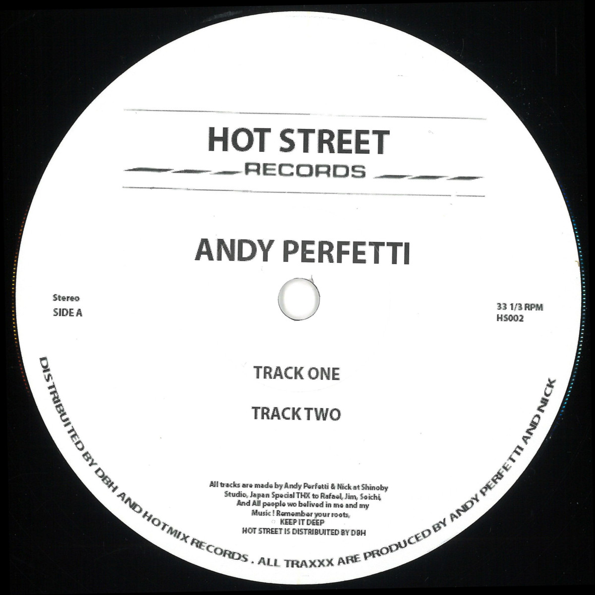 Andy Perfetti — Track EP vinyl cover