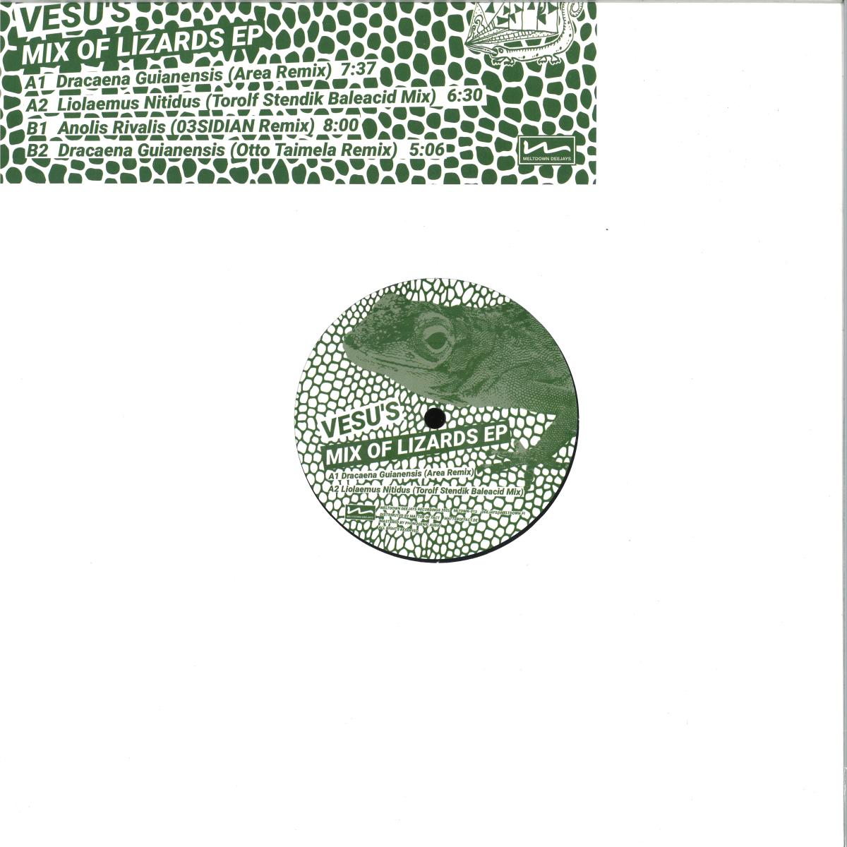 Vesu's — Mix Of Lizards EP vinyl cover