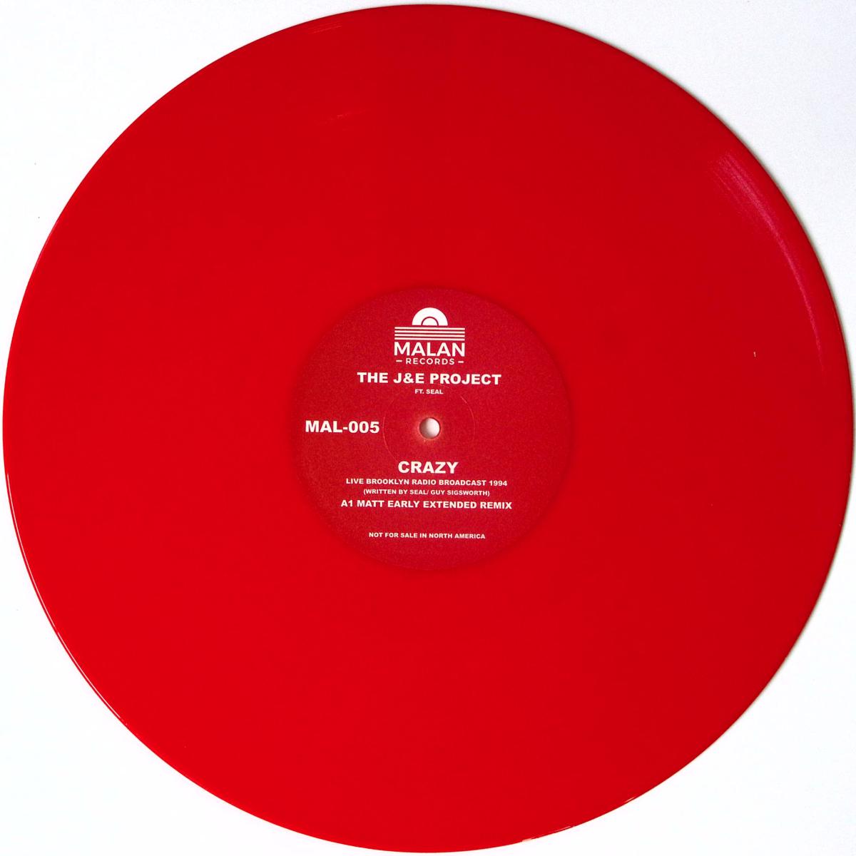 J, E Project Featuring Seal — Crazy vinyl cover