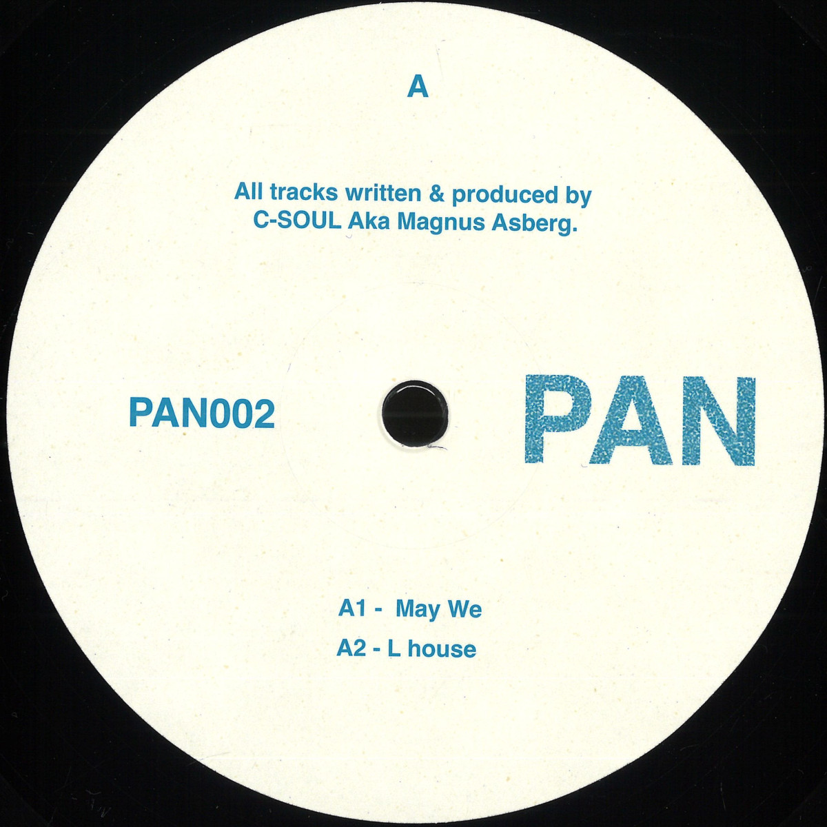 C - Soul, Magnus Asberg — PAN002 vinyl cover