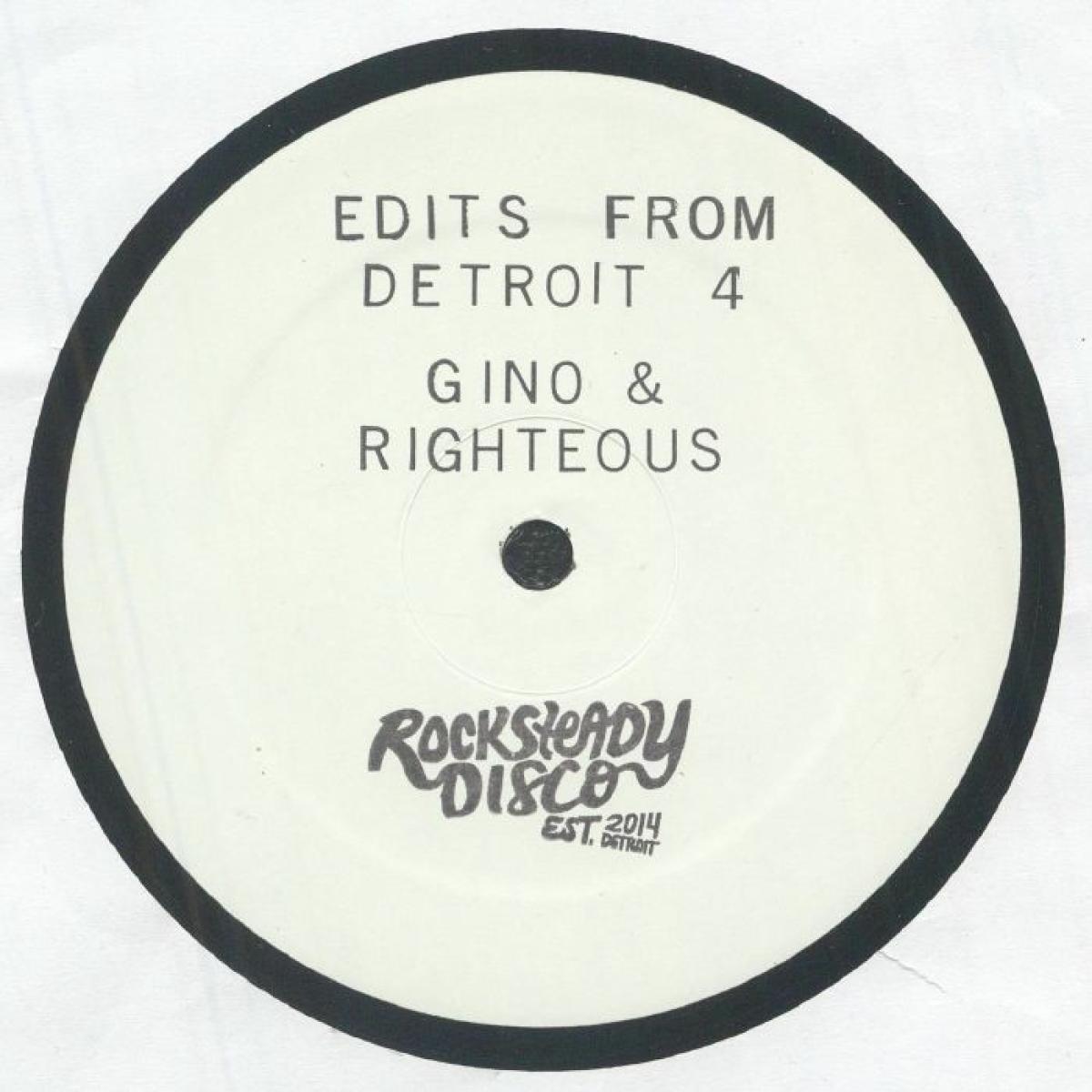 Gino, DJ Righteous — Edits From Detroit Vol 4 vinyl cover