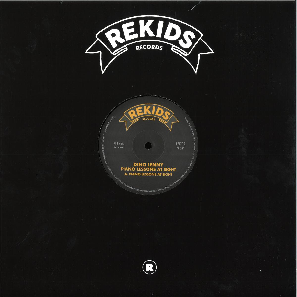 Dino Lenny — Piano Lessons At Eight (Incl. Tal Fussman Remix) vinyl cover