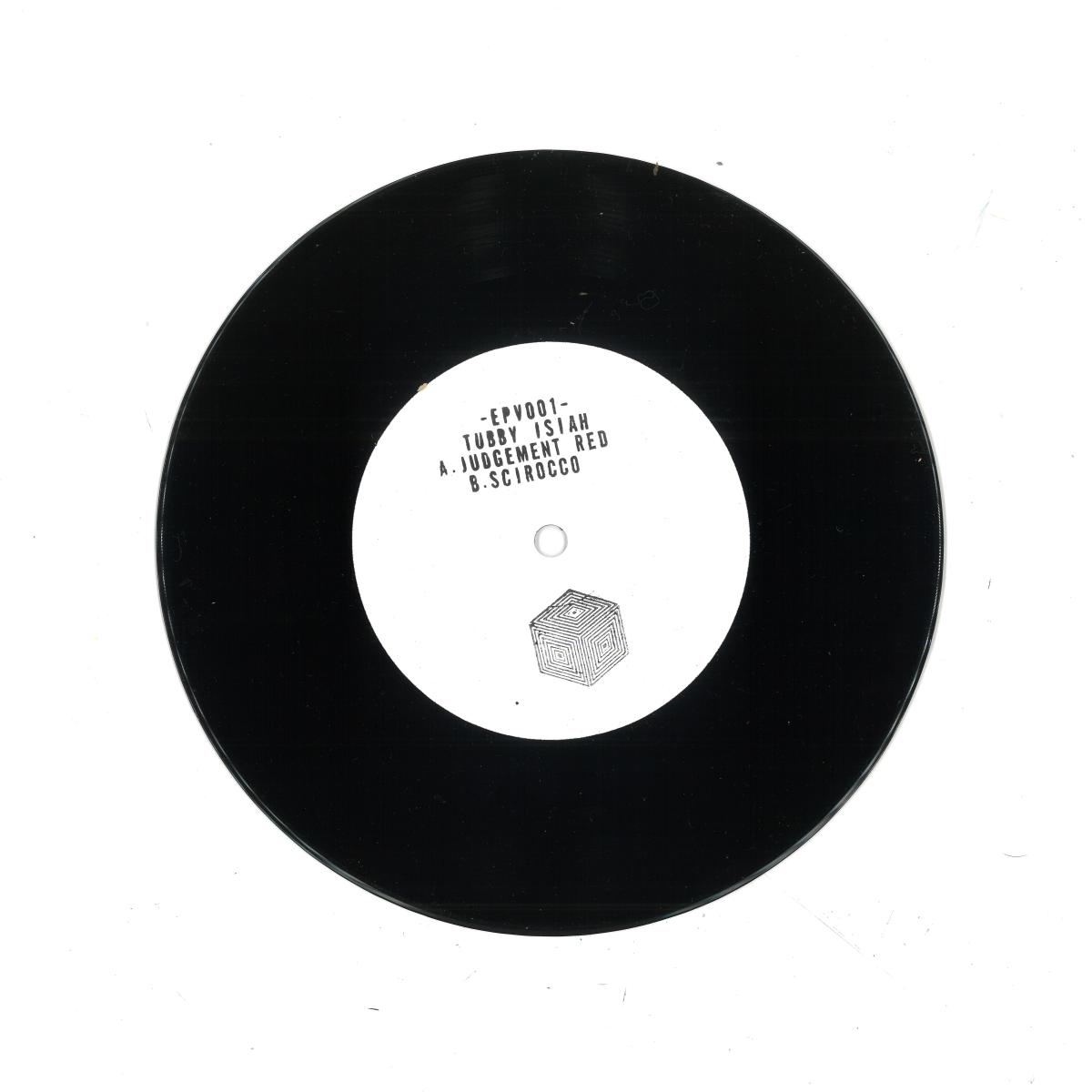 Tubby Isiah — Judgement Red / Scirocco vinyl cover