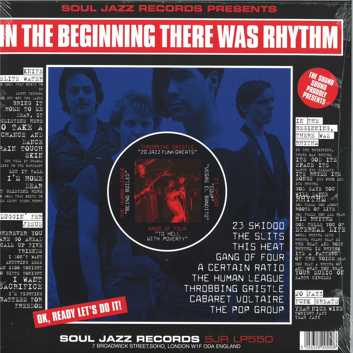 Various — In The Beginning There Was Rhythm 2x12" vinyl cover
