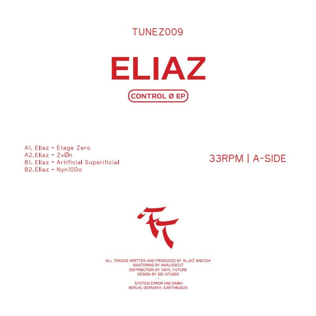 Eliaz — Control O EP vinyl cover