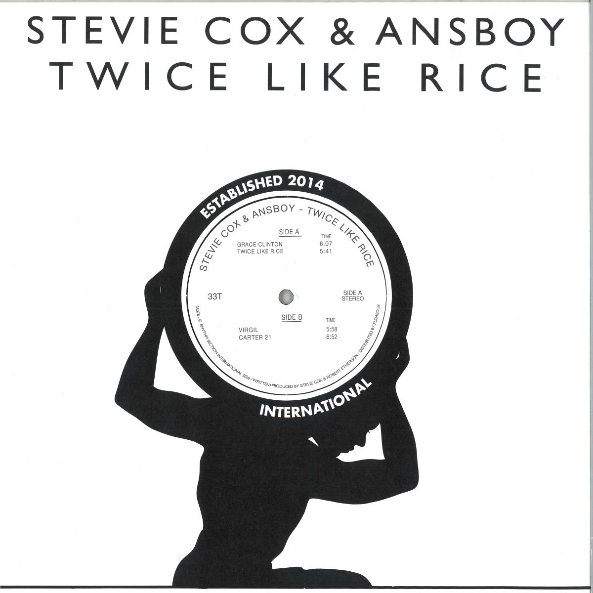 Stevie Cox, Ansboy — Twice Like Rice LP vinyl cover