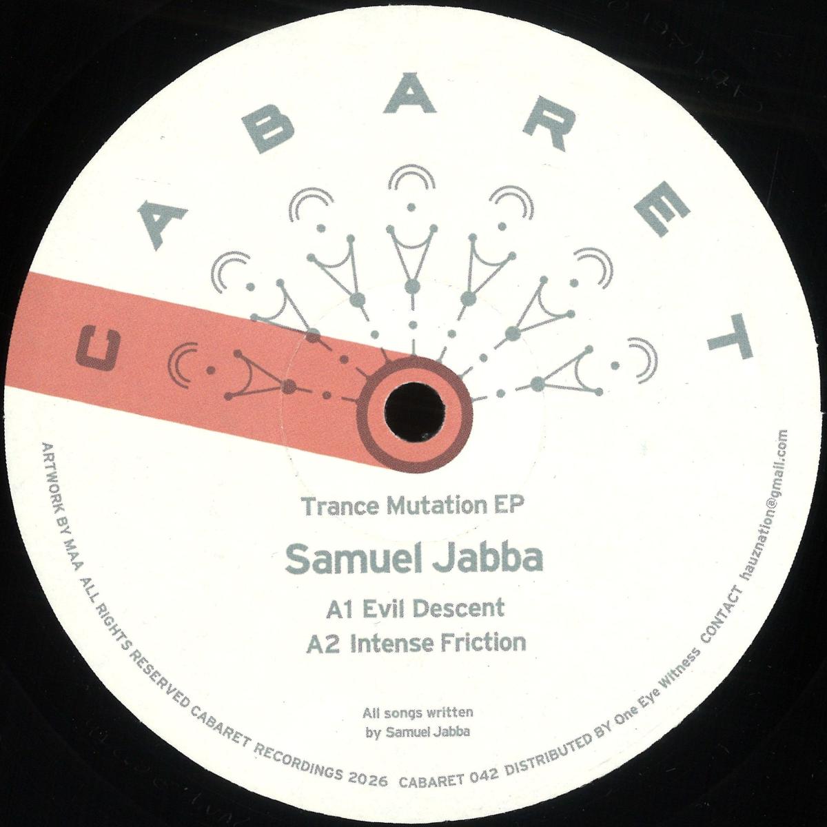 Samuel Jabba — Trance Mutation vinyl cover