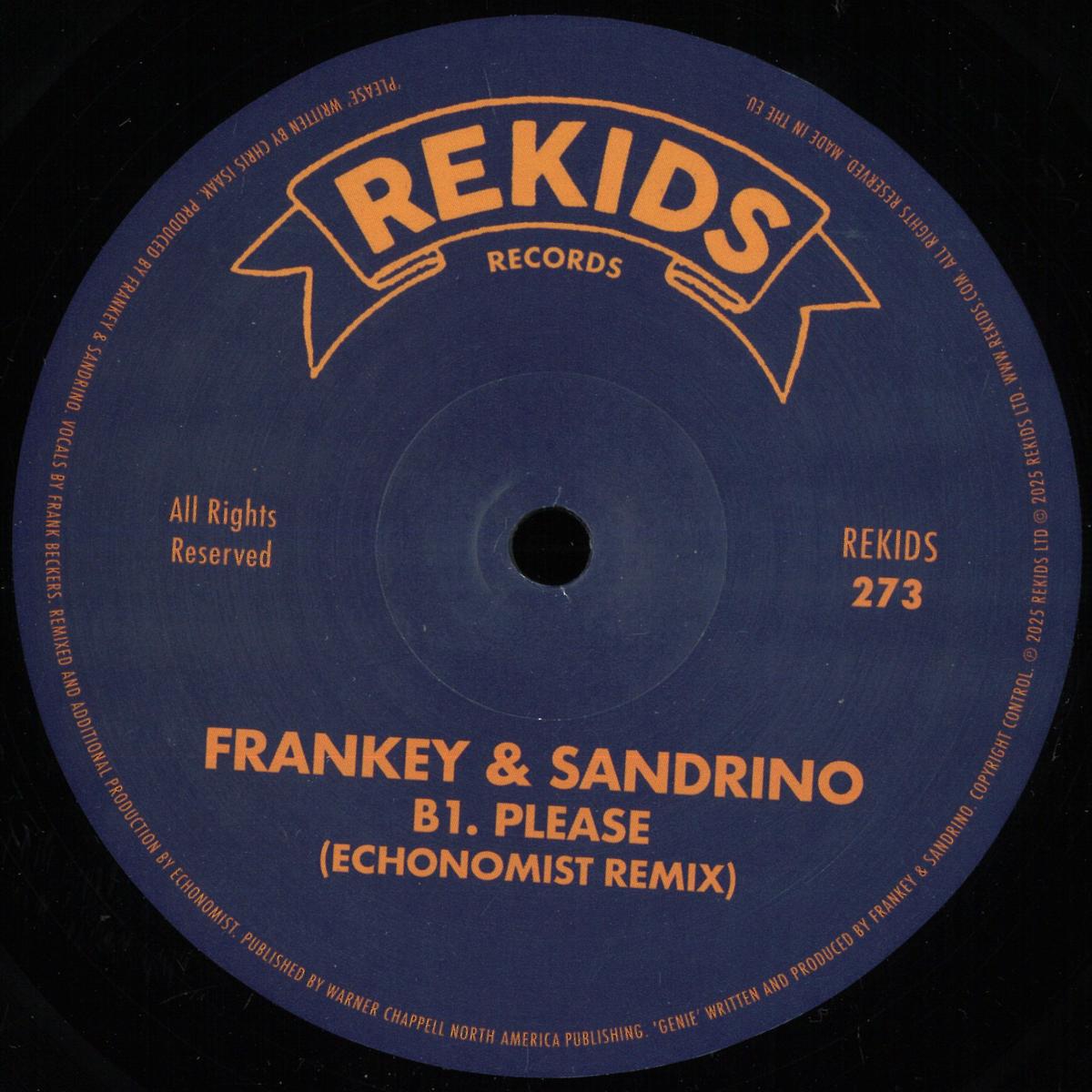 Frankey, Sandrino — Please EP (Incl. Echonomist Remix) vinyl cover