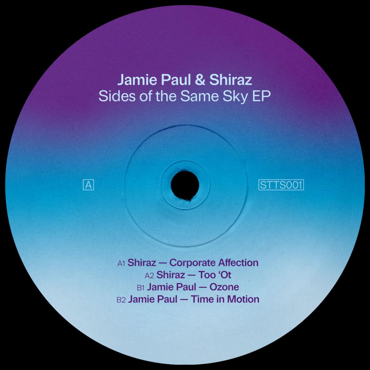 Jamie Paul, Shiraz — Sides Of The Same Sky EP vinyl cover