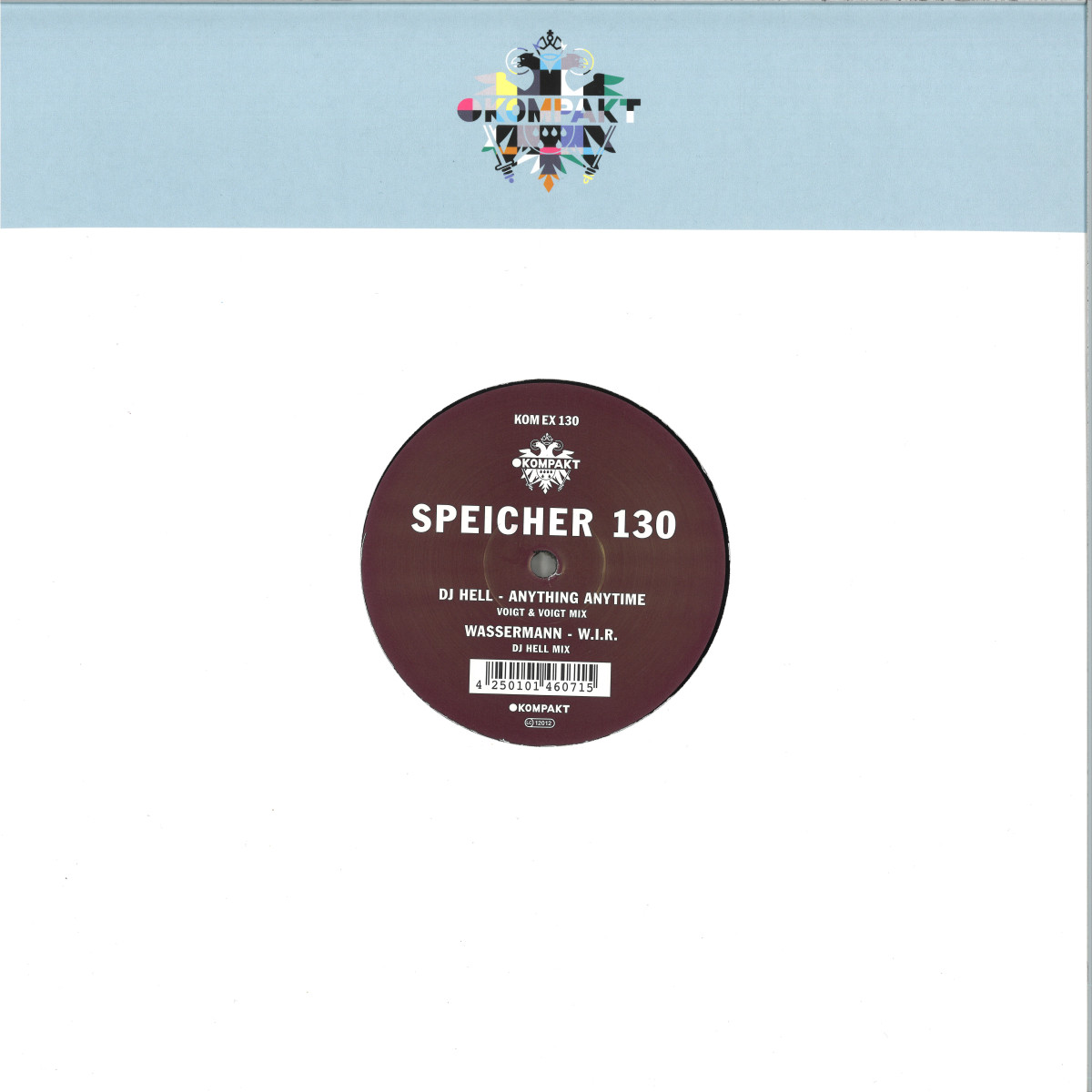 Dj Hell, Wassermann — Speicher 130 vinyl cover