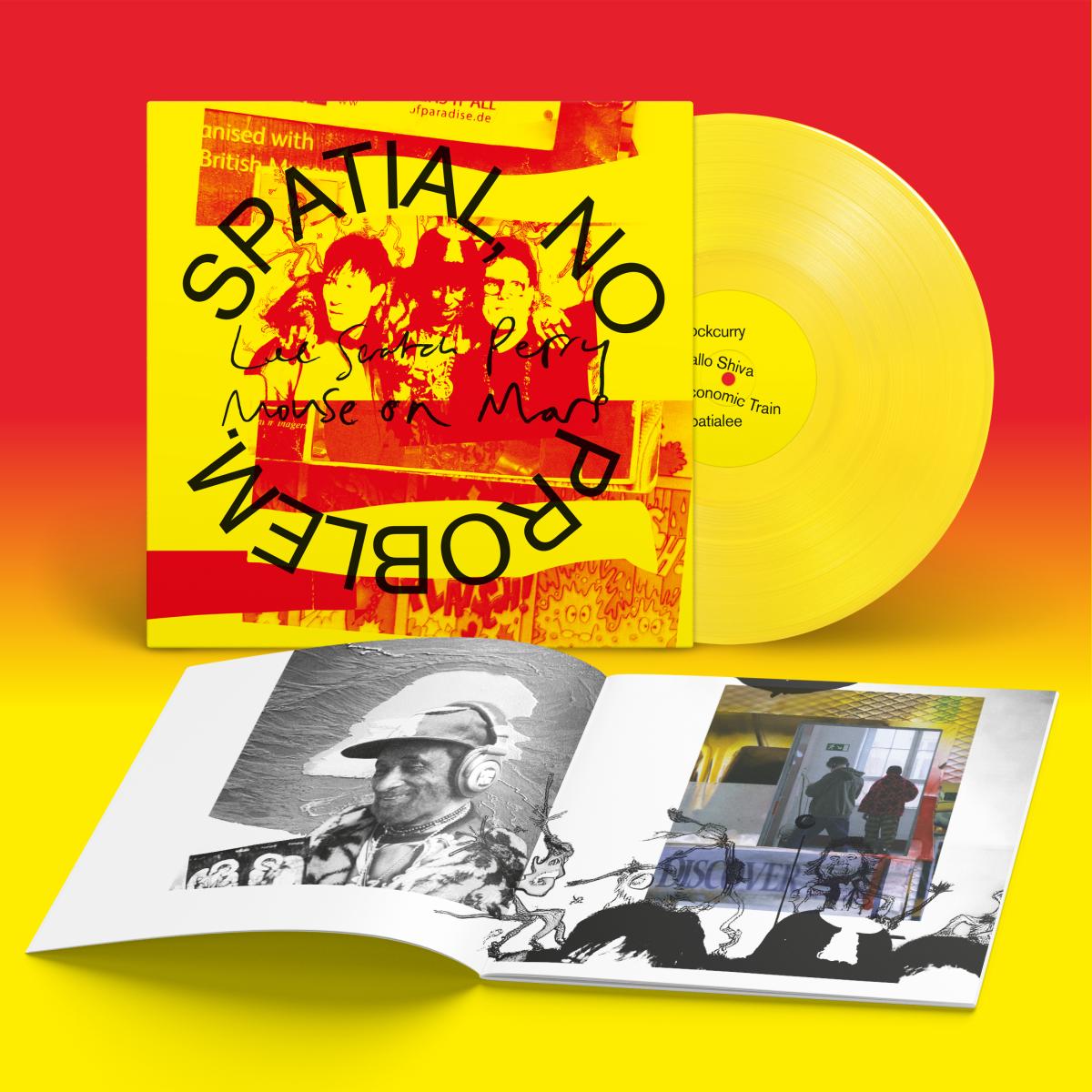Lee 'Scratch' Perry, Mouse On Mars — Spatial, No Problem. LP vinyl cover