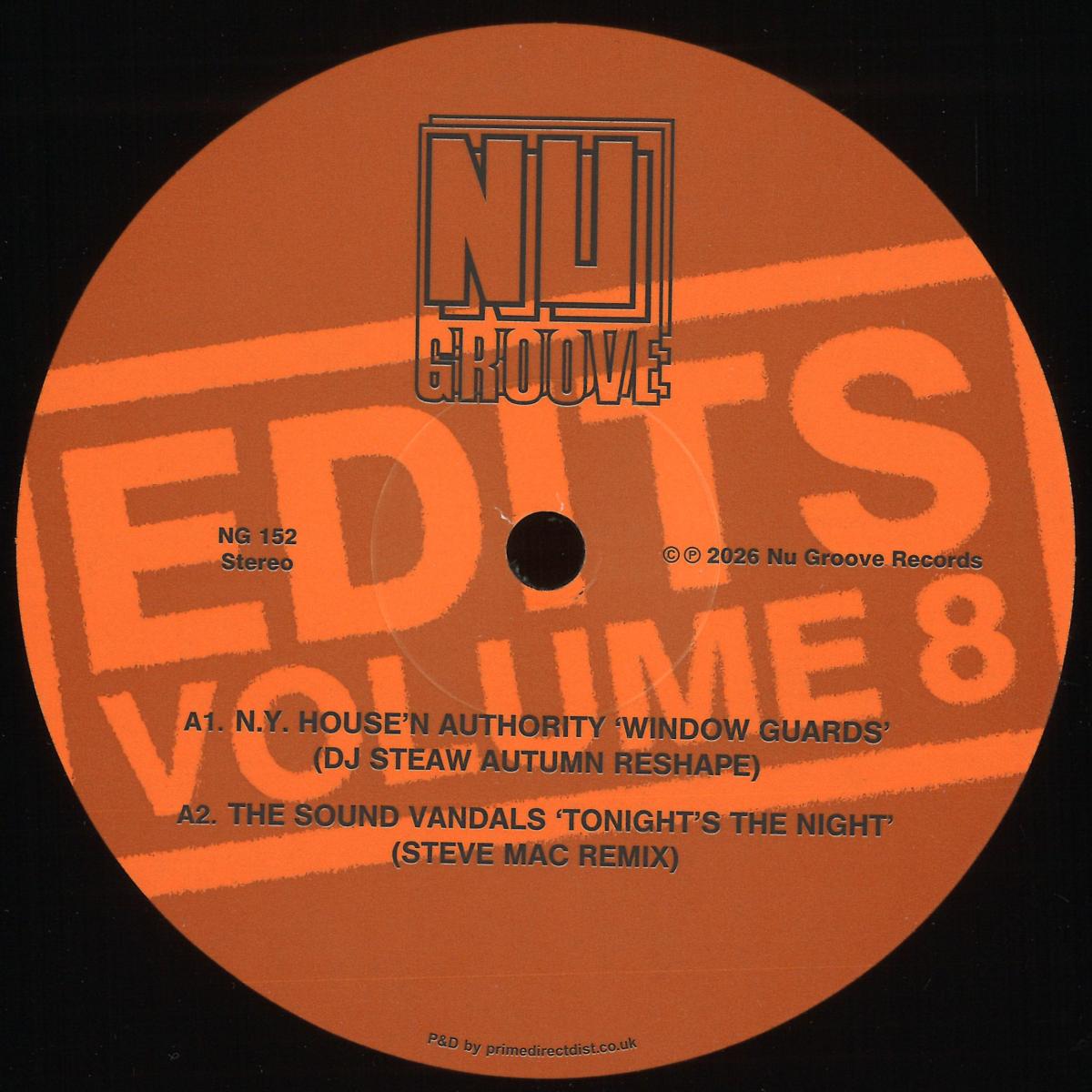Various — Nu Groove Edits, Vol. 8 vinyl cover