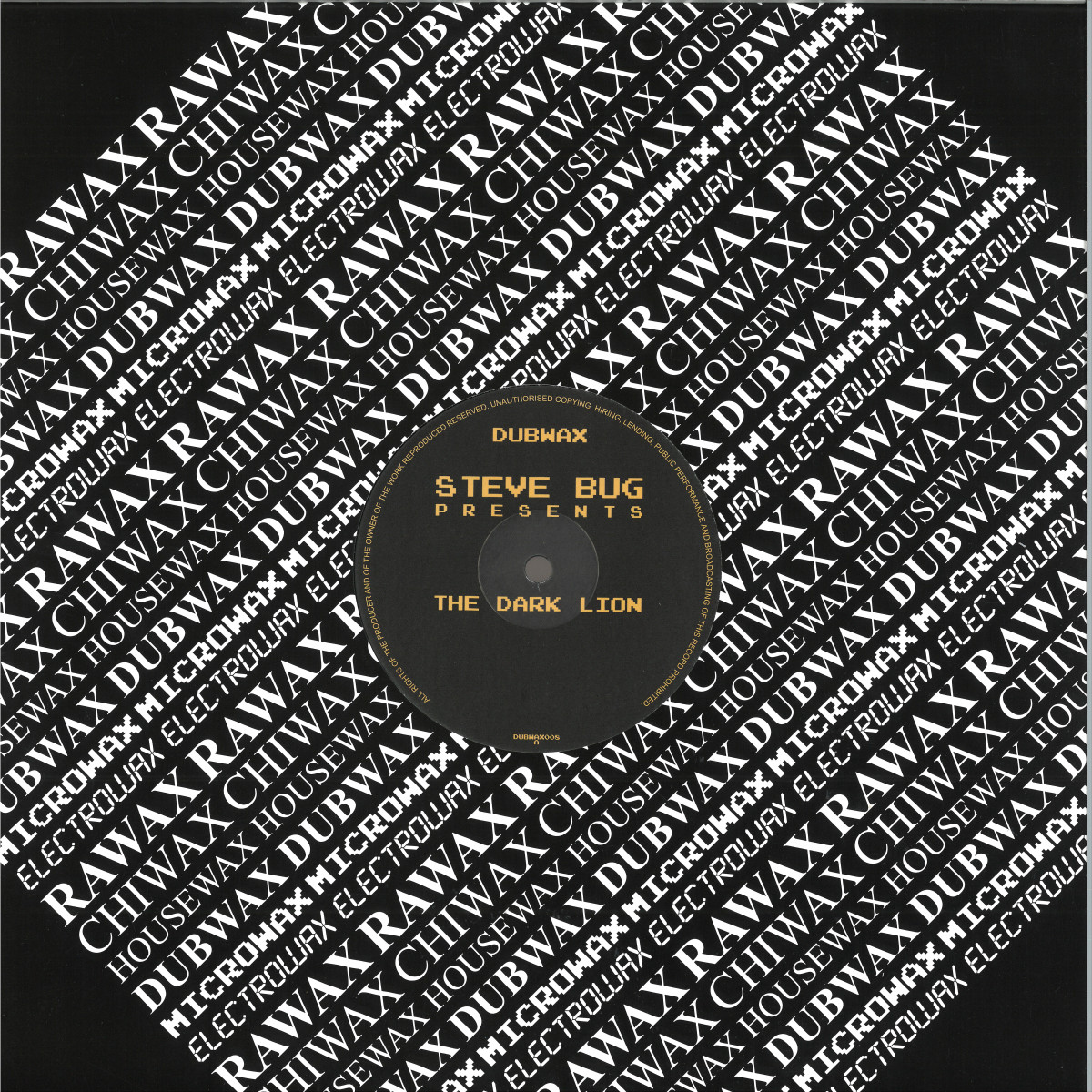 Steve Bug — PRESENTS THE DARK LION vinyl cover
