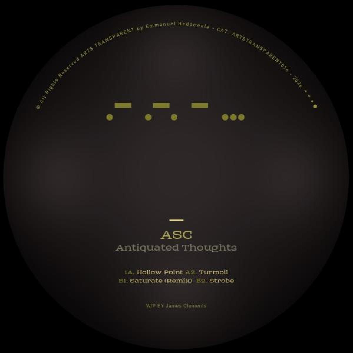 Asc — Antiquated Thoughts EP vinyl cover