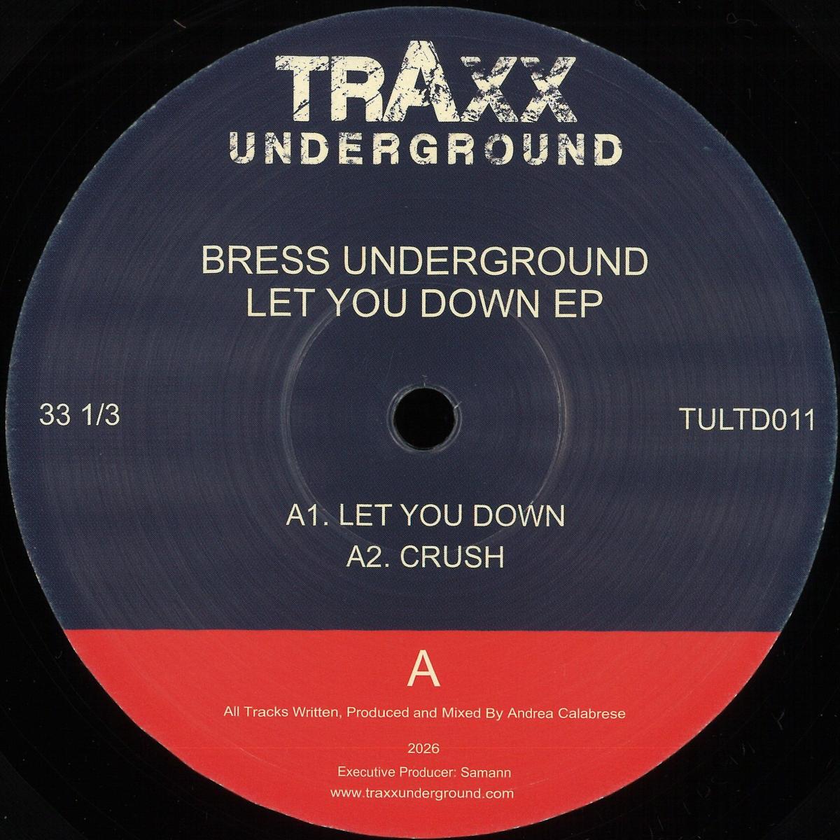 Bress Underground — Let You Down EP vinyl cover