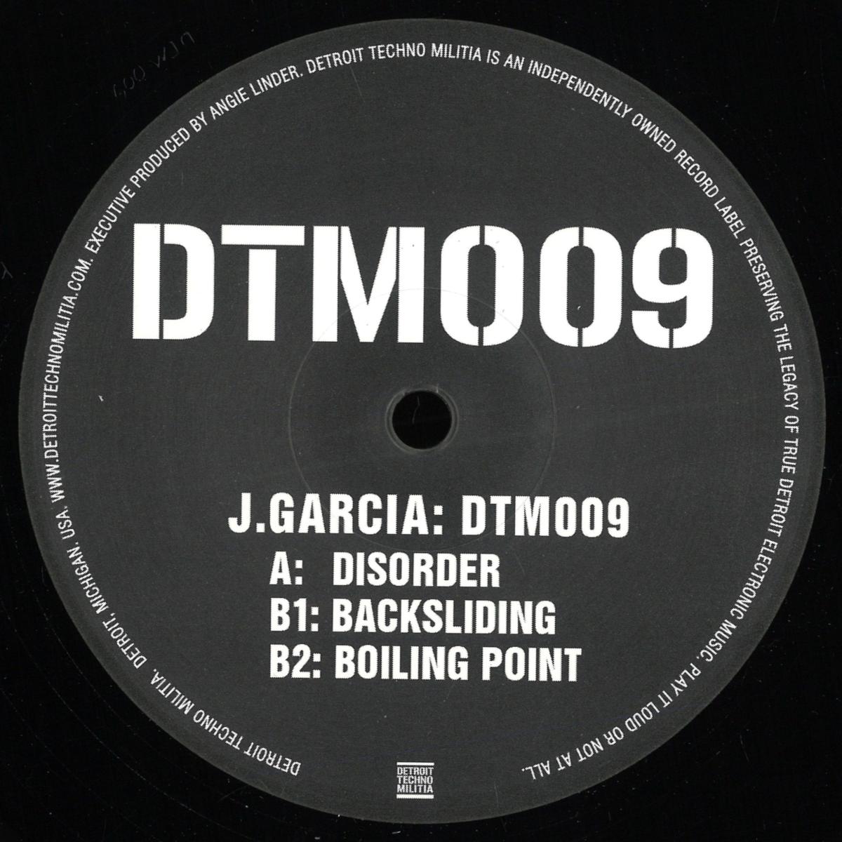 J.Garcia — DTM009 LP vinyl cover