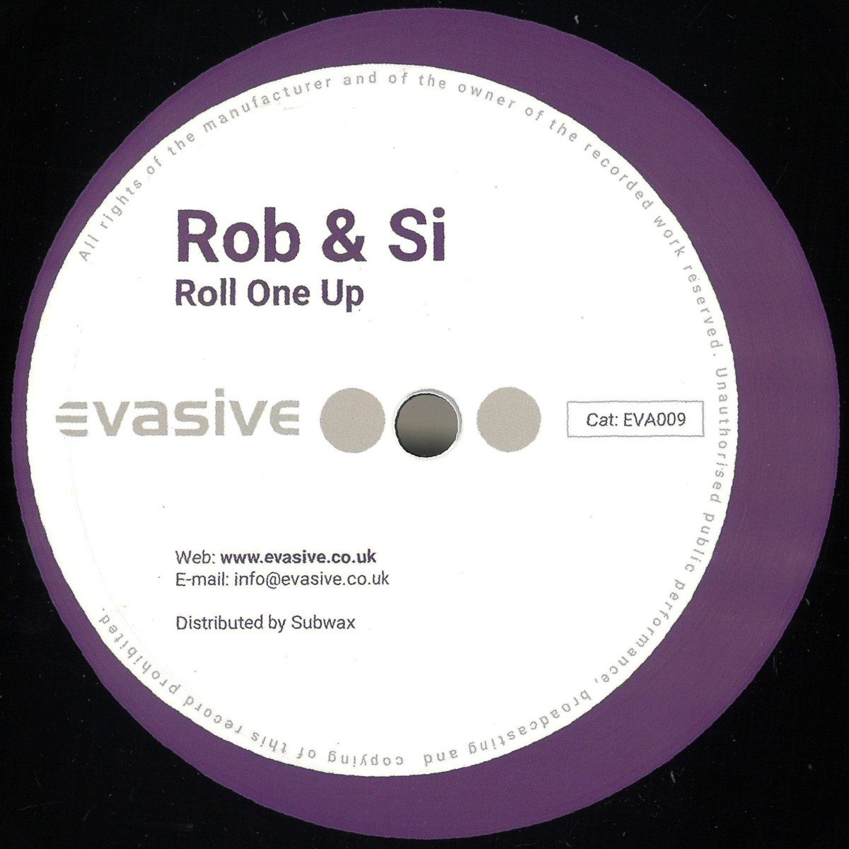 Rob, Si — Roll One Up / Zebraz vinyl cover