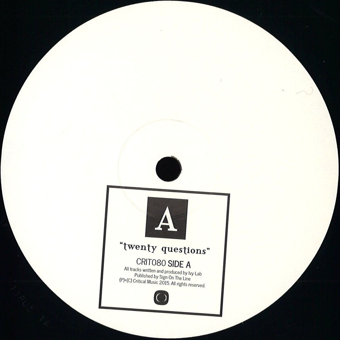 Ivy Lab — Twenty Questions Ep (2x12"  Repress + Download) vinyl cover