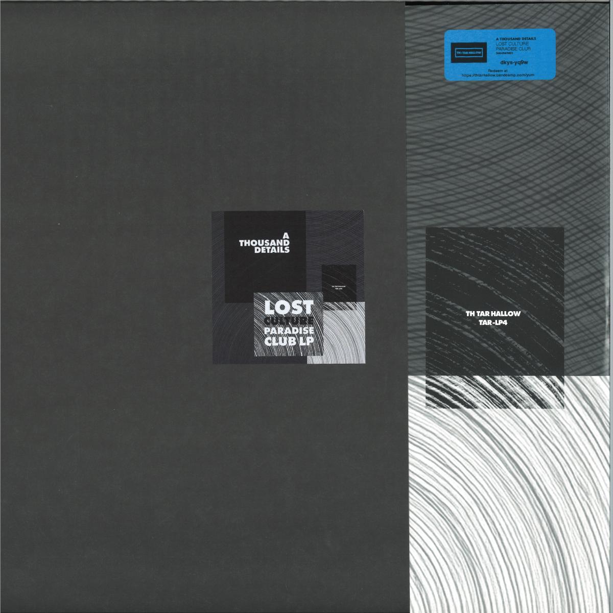 A Thousand Details — Lost Culture Paradise Club - Tar LP4 (2x12") vinyl cover