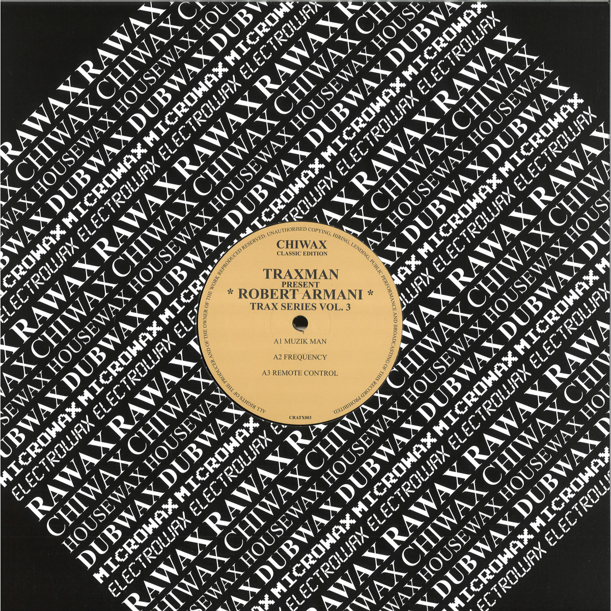 Traxmen, Robert Armani — Collection Vol. 1 vinyl cover