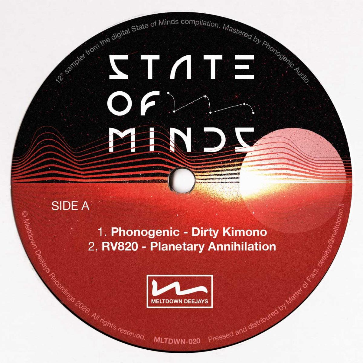 Various Artist — State of Minds (Album Sampler) LP vinyl cover