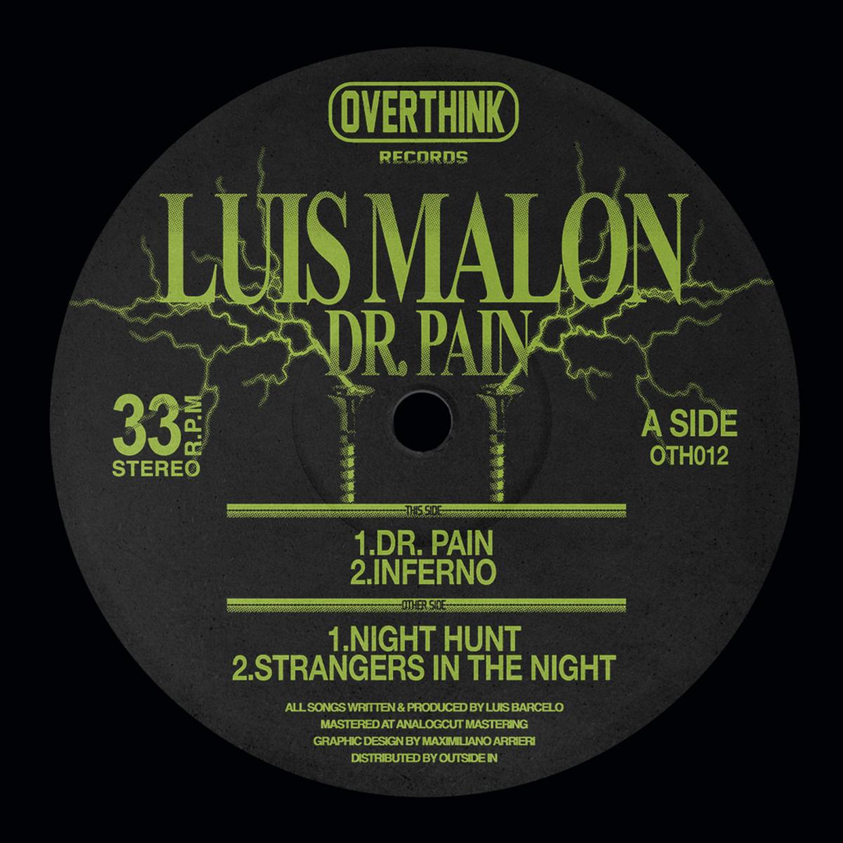 Luis Malon — Dr. Pain vinyl cover
