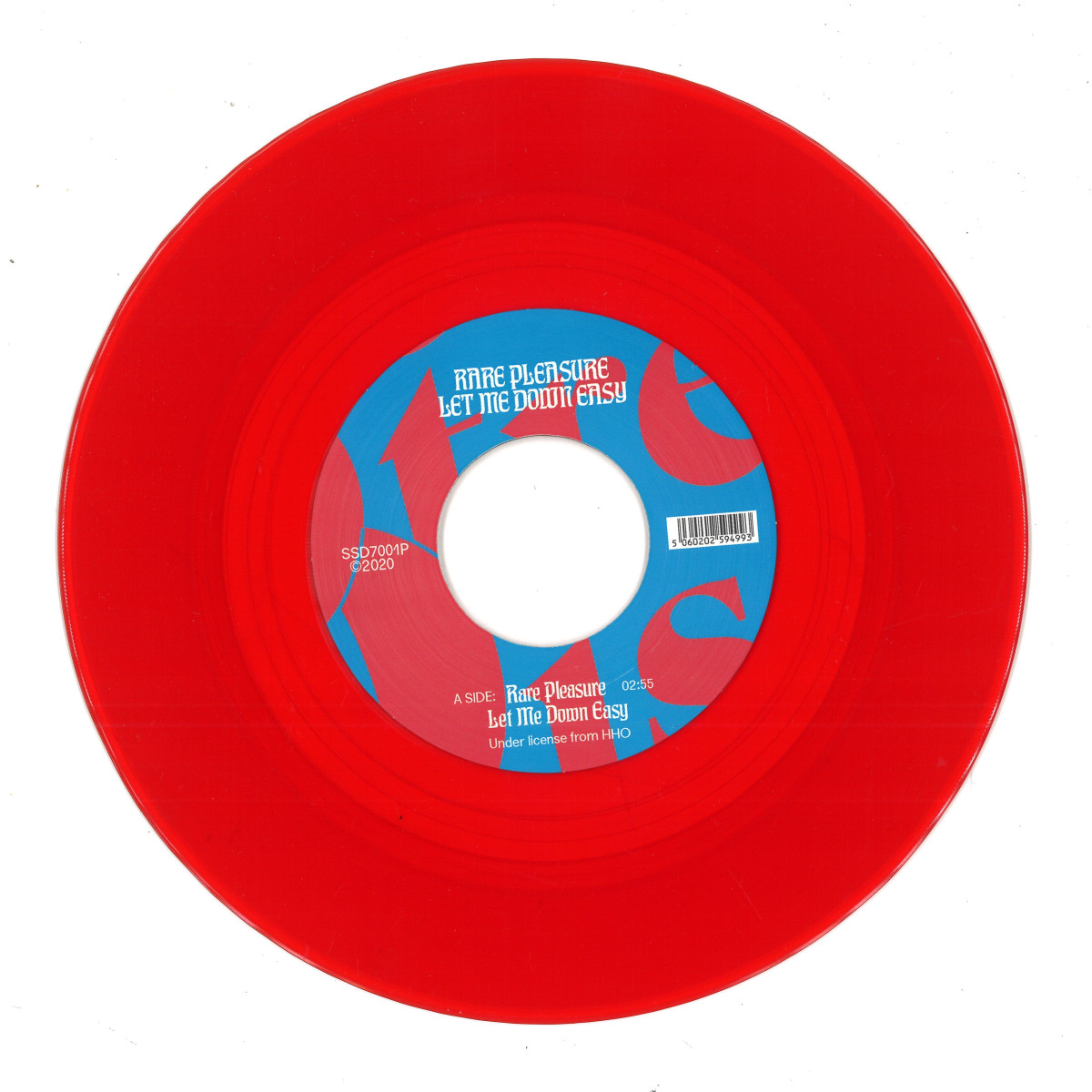 Rare Pleasure — Let Me Down Easy vinyl cover