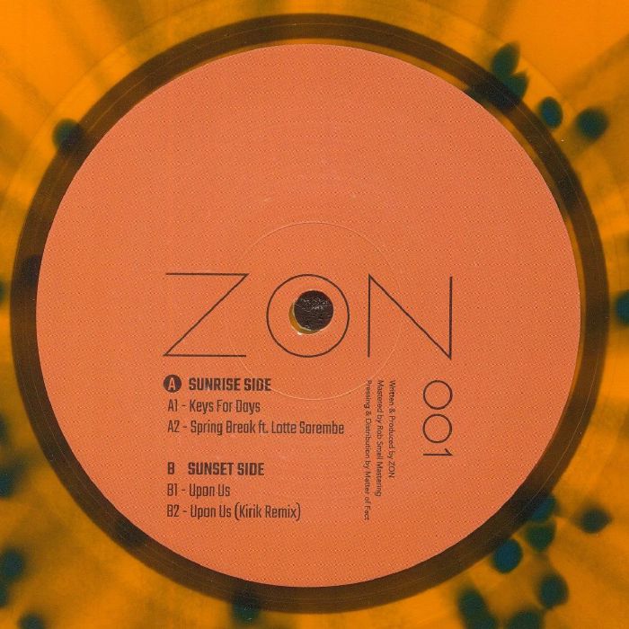 ZON — Keys For Days (Orange Vinyl) vinyl cover