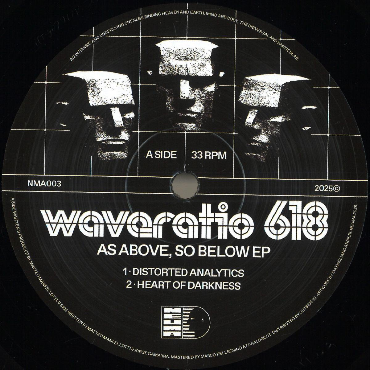 Waveratio 618, Former Being — As Above, So Below EP vinyl cover