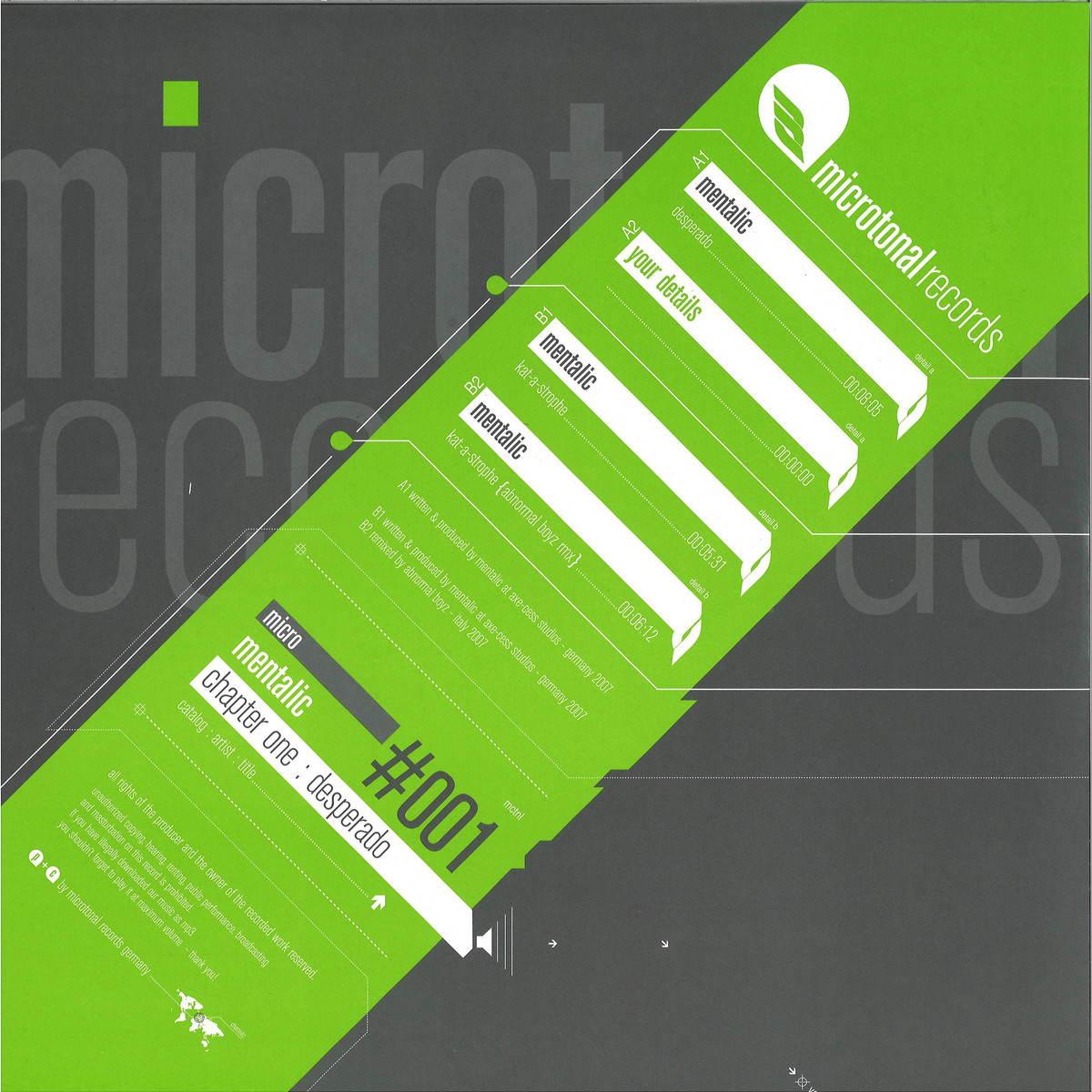 Mentalic — Chapter One: Desperado vinyl cover