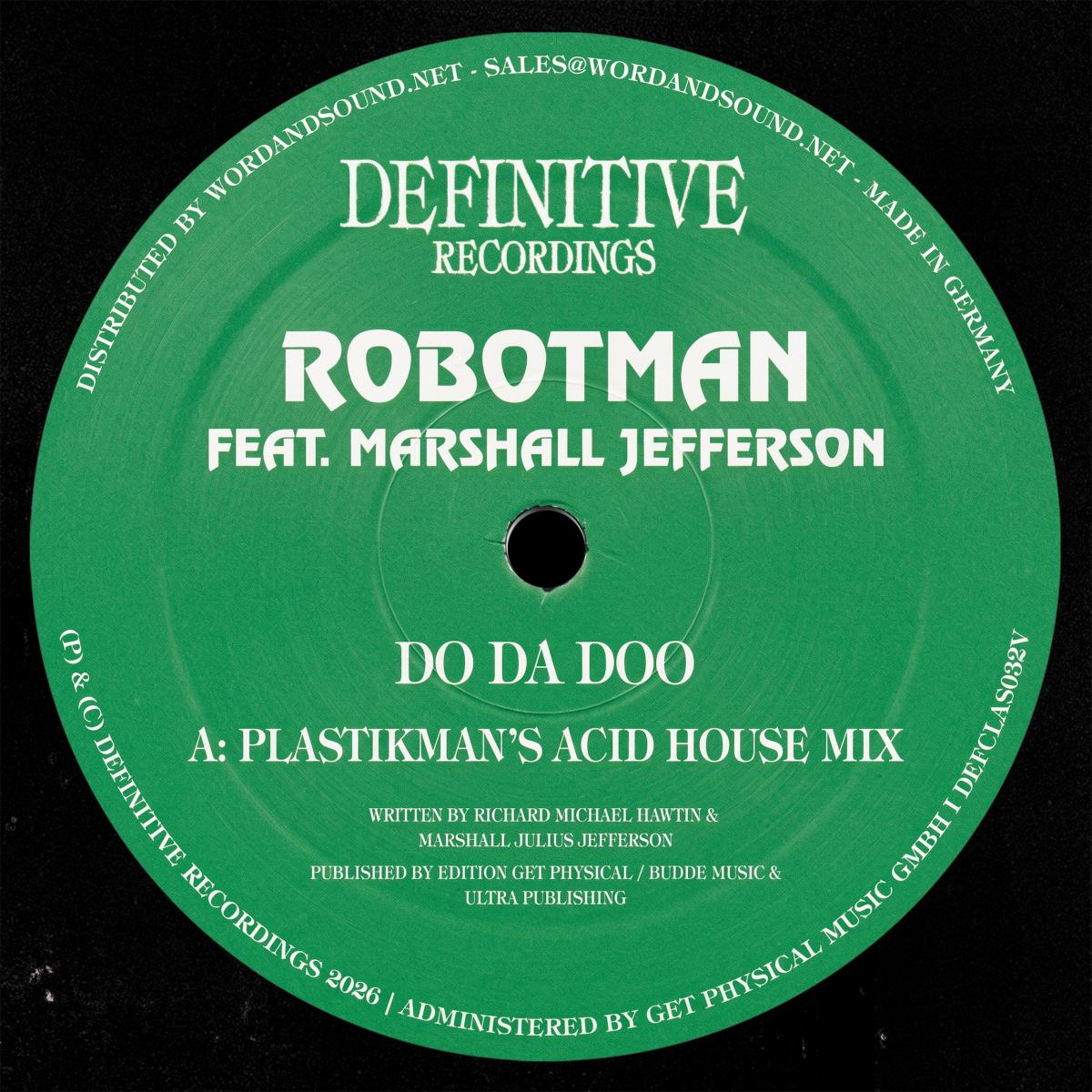 Robotman, Marshall Jefferson — Do Da Doo Rmx vinyl cover