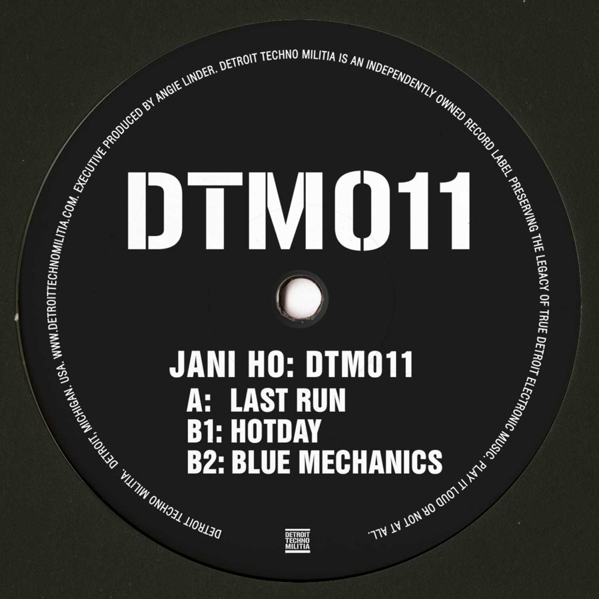 Jani HO — DTM011 LP vinyl cover