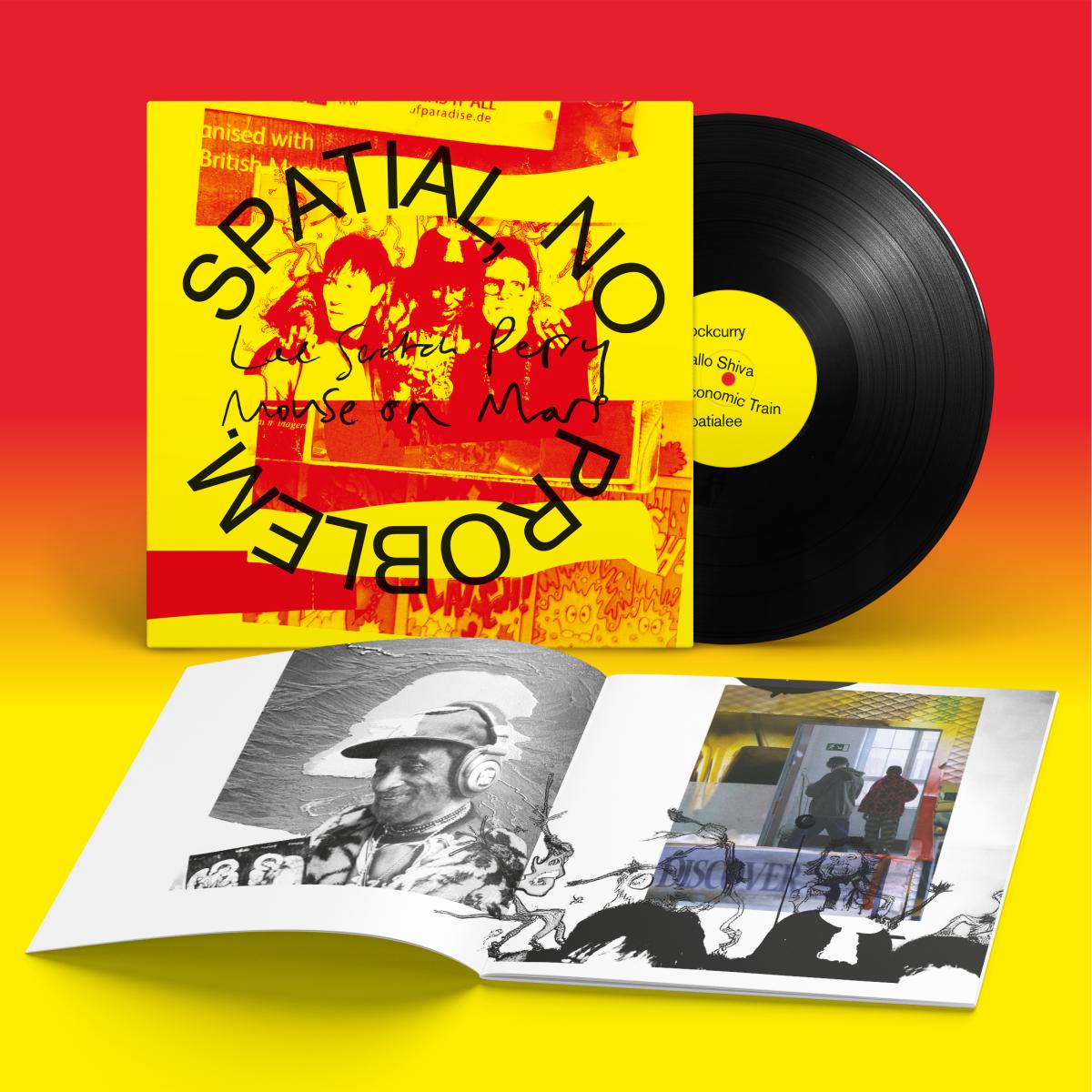Lee 'Scratch' Perry, Mouse On Mars — Spatial, No Problem. LP vinyl cover
