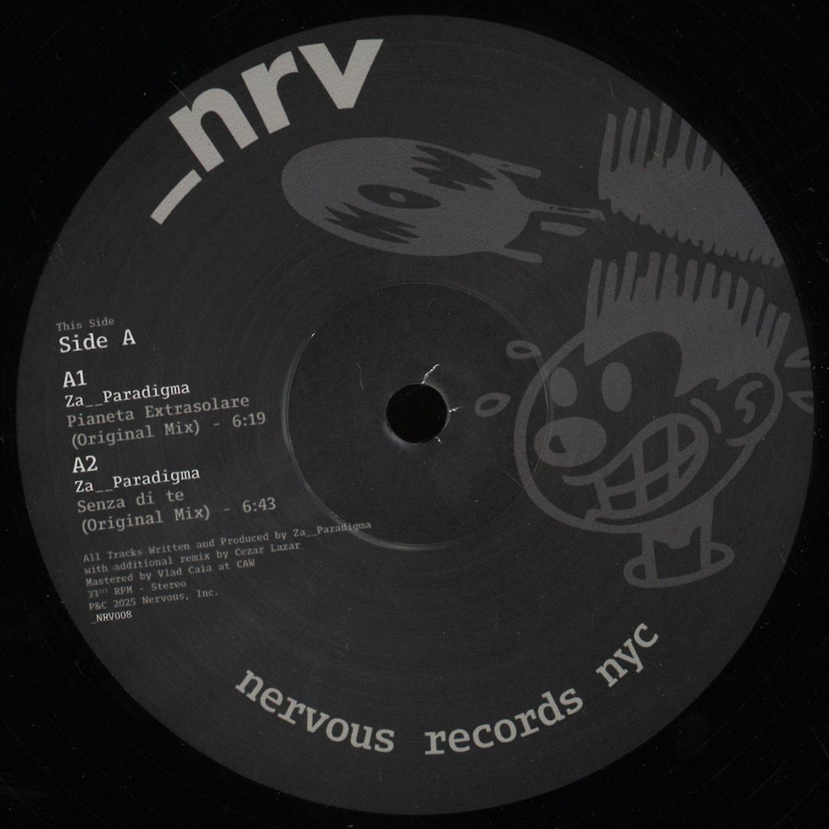 Za__Paradigma — NRV008 (Incl. Cezar Lazar Remix) vinyl cover