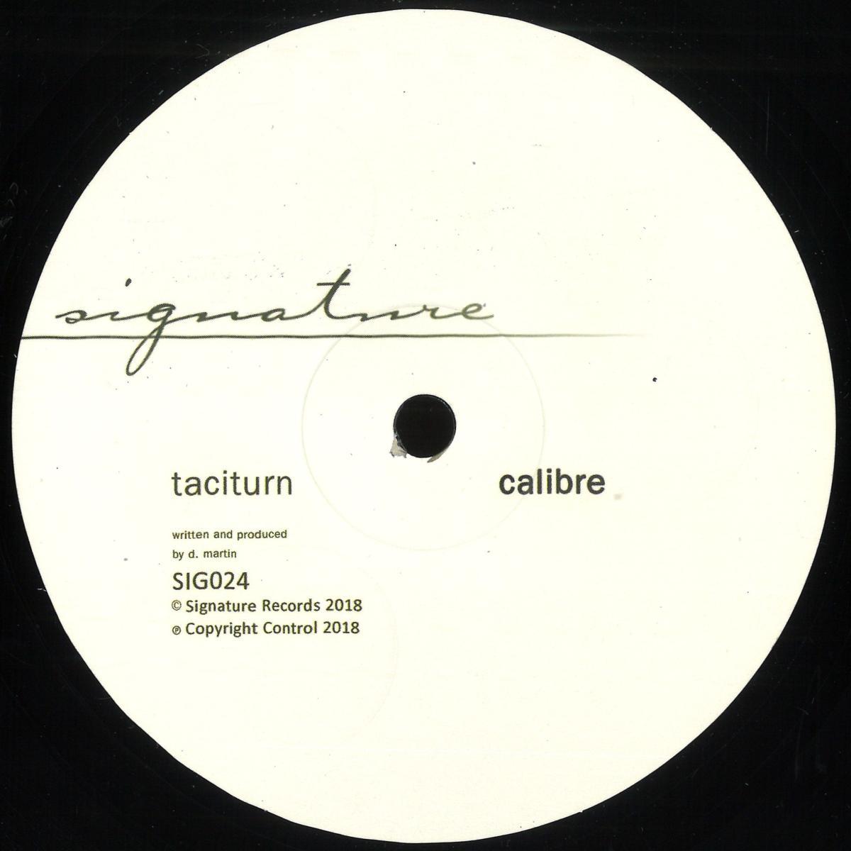 Calibre — Taciturn vinyl cover