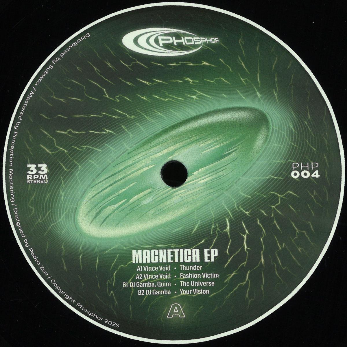 Vince Void, DJ Gamba — Magnetica EP vinyl cover