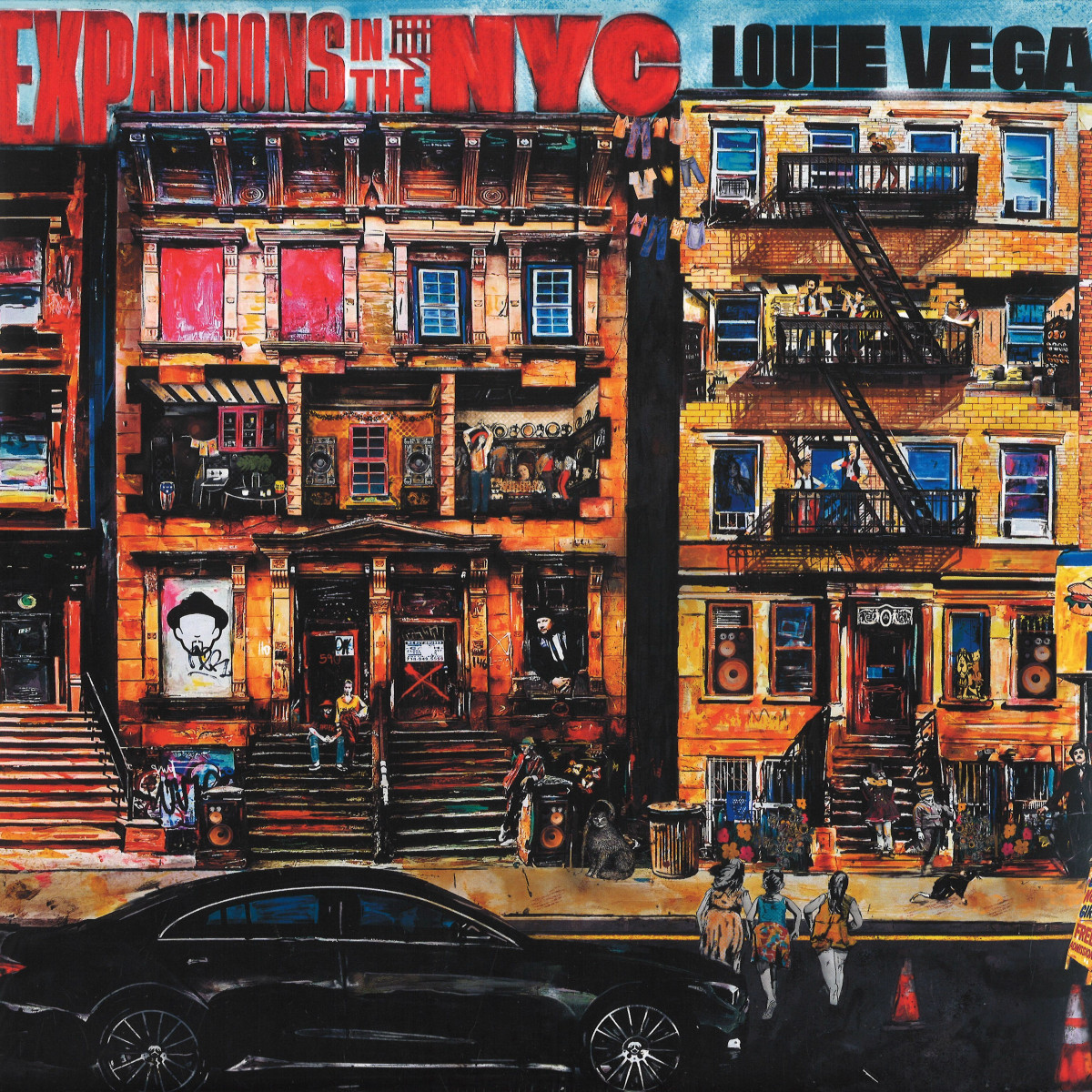 Louie Vega — Expansions In The NYC (LP) 4x12" vinyl cover